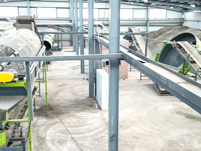 Organic fertilizer equipment with an annual output of 100000 tons located in Indonesia