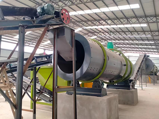 An organic fertilizer production line with an annual output of 200000 tons in Bangladesh