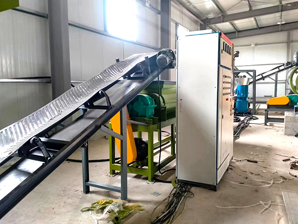 Organic fertilizer production line equipment located in Pakistan, with an annual production capacity of 50,000 tons