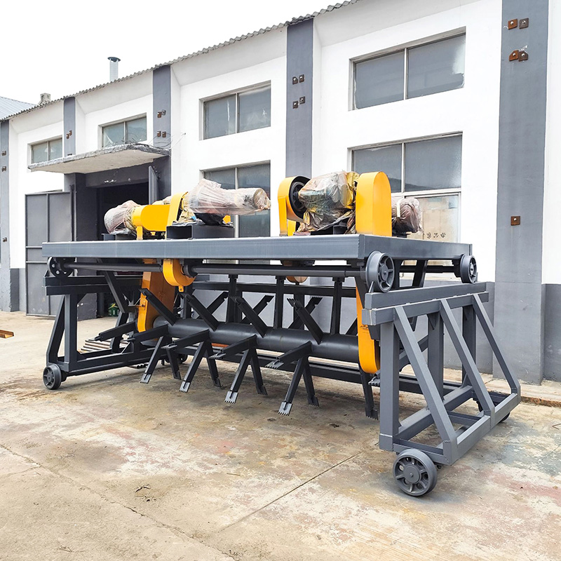 Trough type stacker